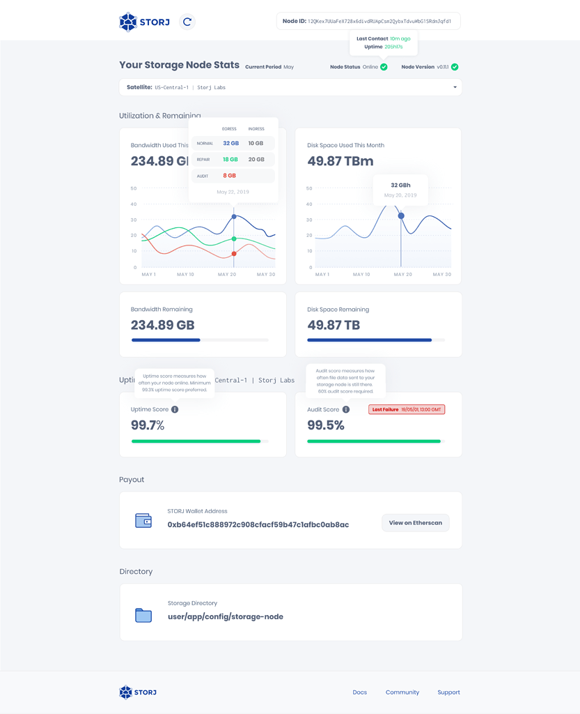 Node Dashboard (UI/UX Feedback) - Node Operators - Storj Community ...