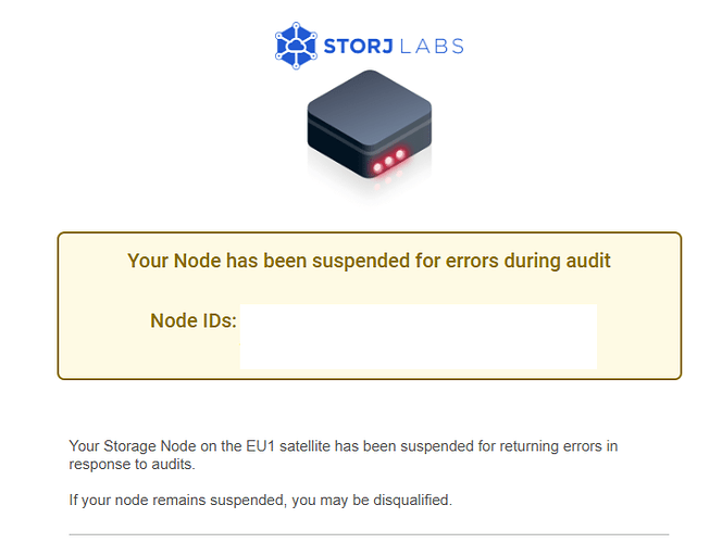 node suspended